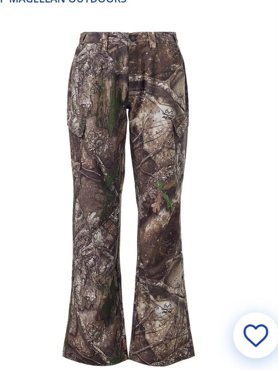 Magellan Outdoors Pants - Magellan Outdoors Women's XXL Camo Roll-Up Pants - Realtree Brown/Green